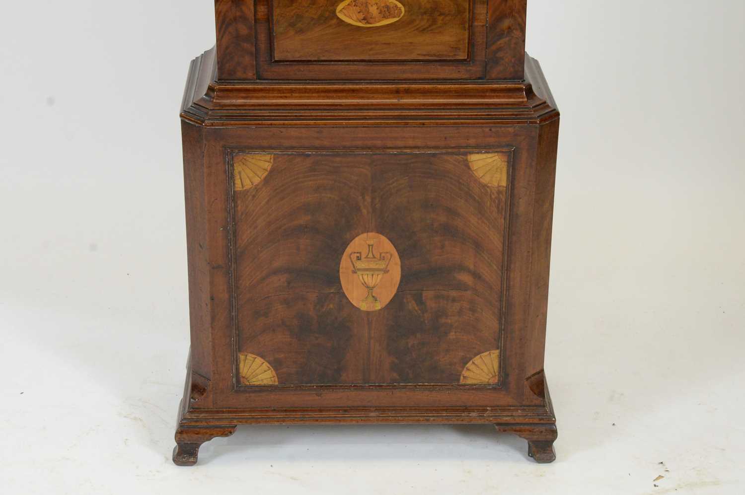 A Victorian inlaid mahogany striking domestic longcase regulator, - Image 8 of 11