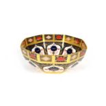 A Royal Crown Derby octagonal bowl,