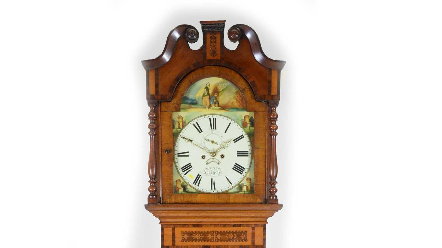 Davies, Abergele: an ornate Welsh Victorian inlaid longcase clock. - Image 3 of 12