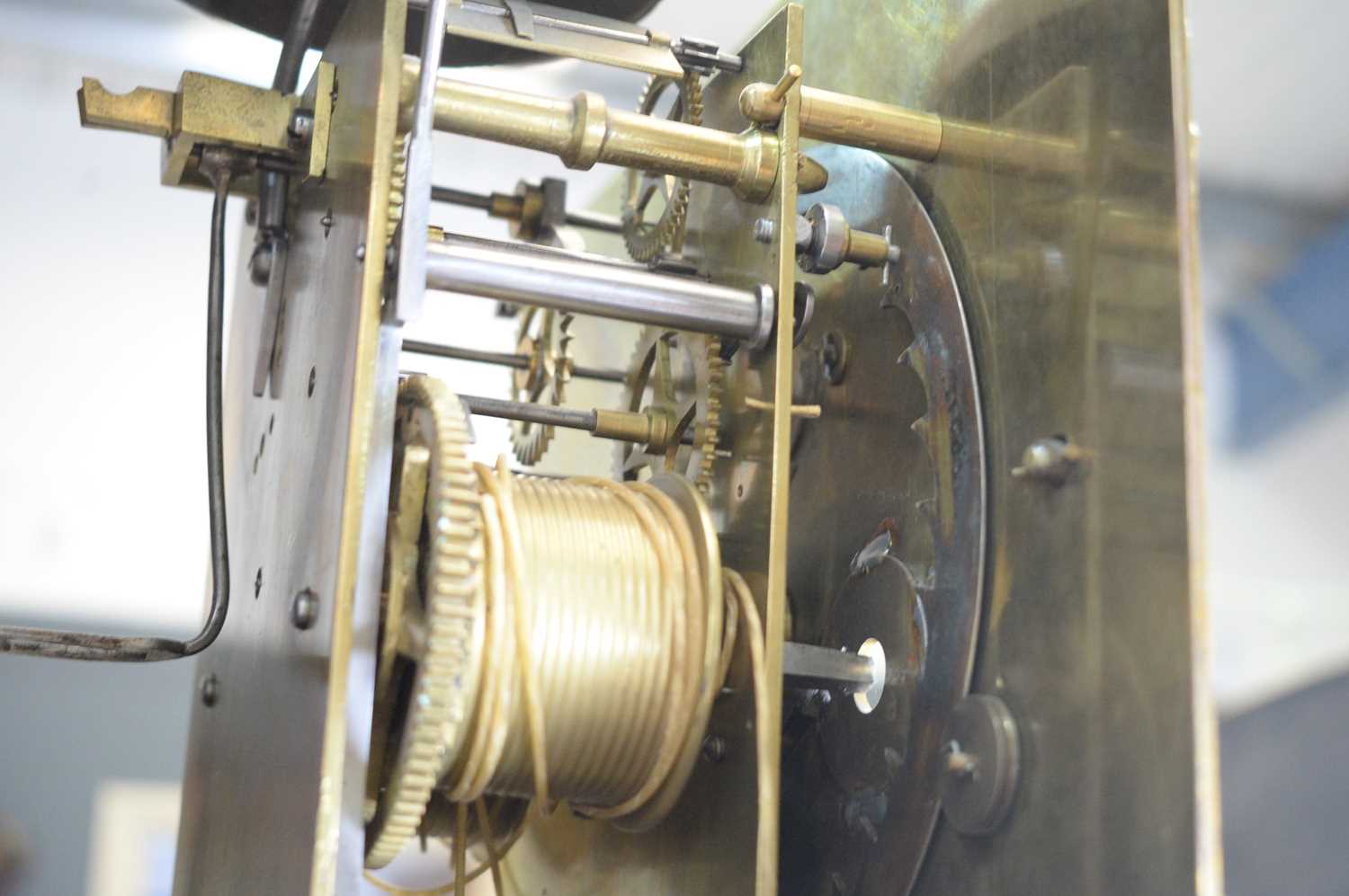 Edward Stanton, London: a burr walnut and walnut longcase clock. - Image 9 of 20