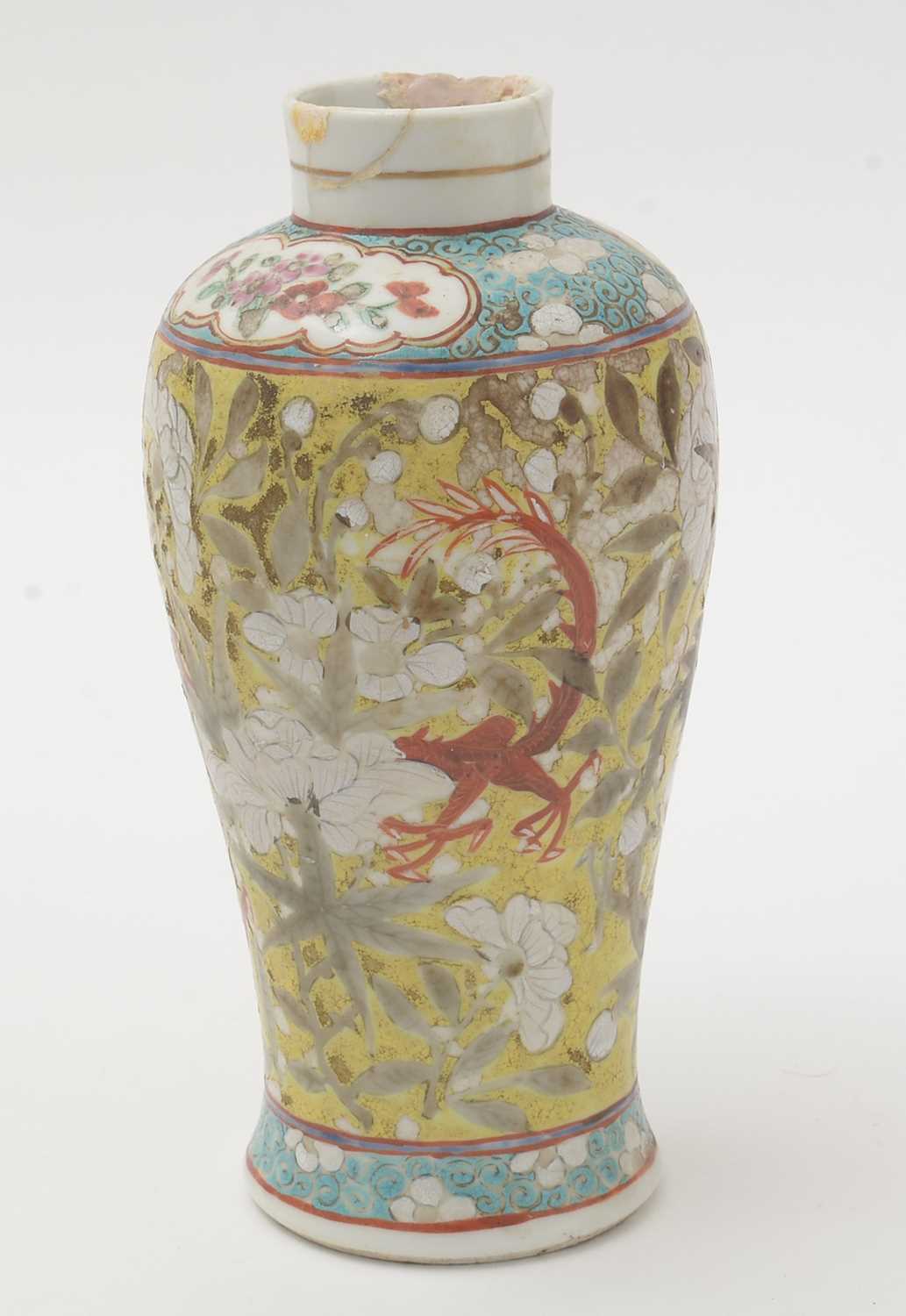 Canton bowl, vase and cover. - Image 8 of 15