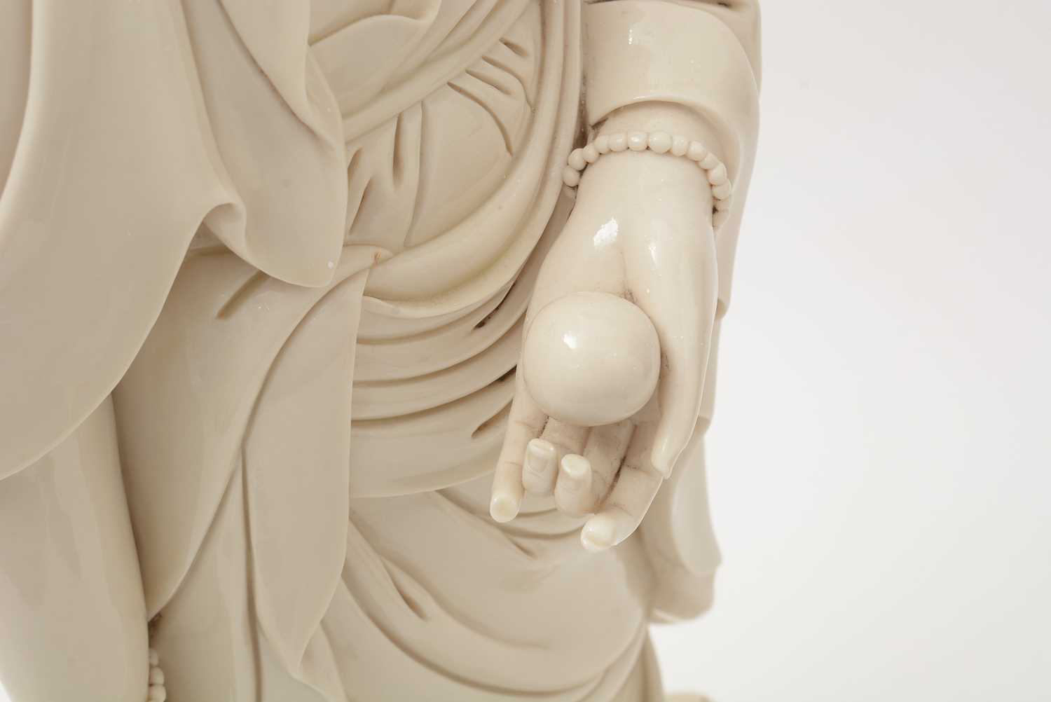 Large blanc de chine style figure Buddha, Bronzed figure and tiger - Image 20 of 23