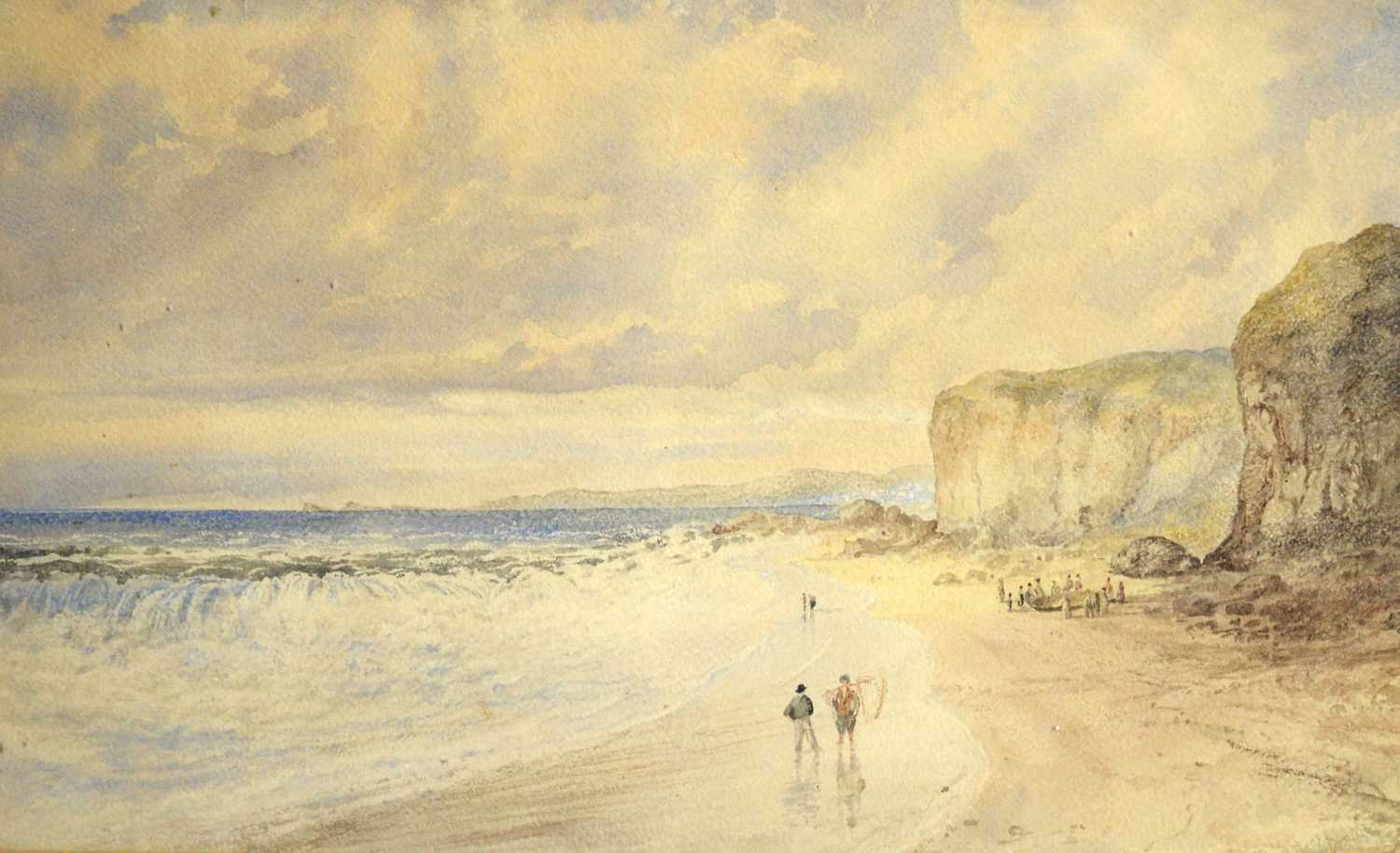 After David Cox - On the Cornish Coast | watercolour - Image 4 of 4