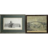 Hunter, King, and Hollar - Cast Iron Bridge over the River Wear at Sunderland, etc al | engravings