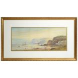 Edwin Lewis - Golden Hour by the Shore | watercolour