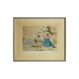 Elyse Ashe Lord - Magnolia | limited-edition hand-tinted etching