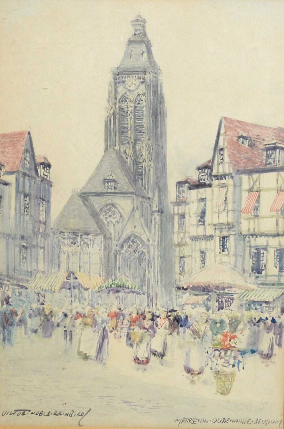 Victor Noble Rainbird - Impression Oudenarde, Belgium | watercolour - Image 3 of 5