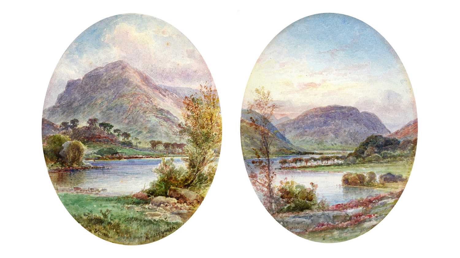 Malcolm Crosse - Buttermere, and Honister Cragg; English Lake District | watercoloour