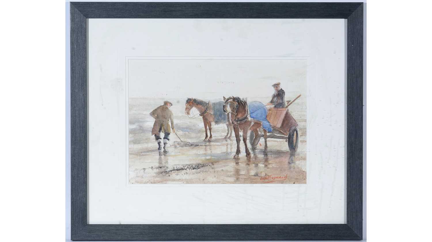 William Hindmarsh - Cockle Fishing | watercolour