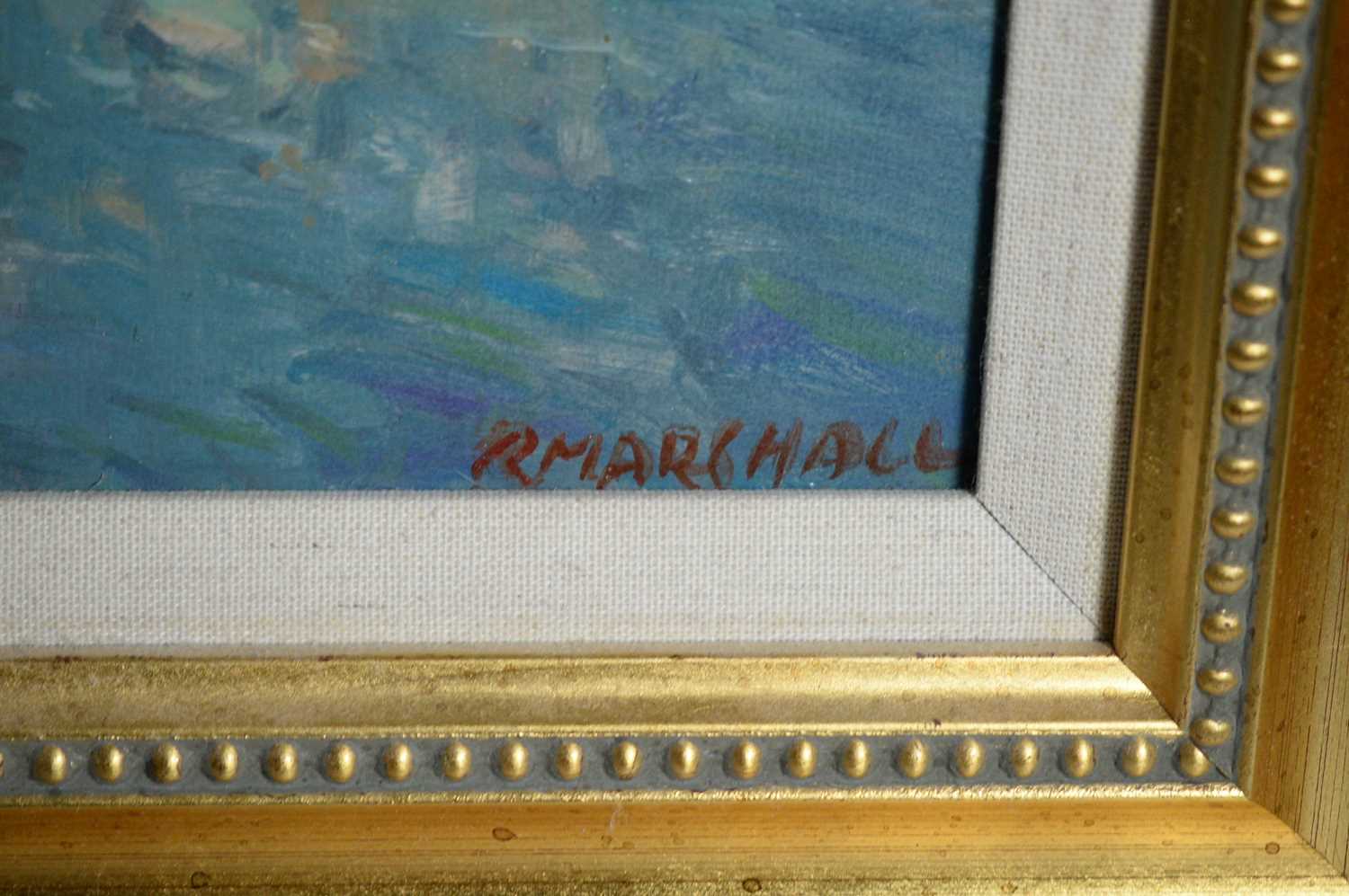 R. Marshall - Paddling at Bamburgh Beach | oil - Image 5 of 5
