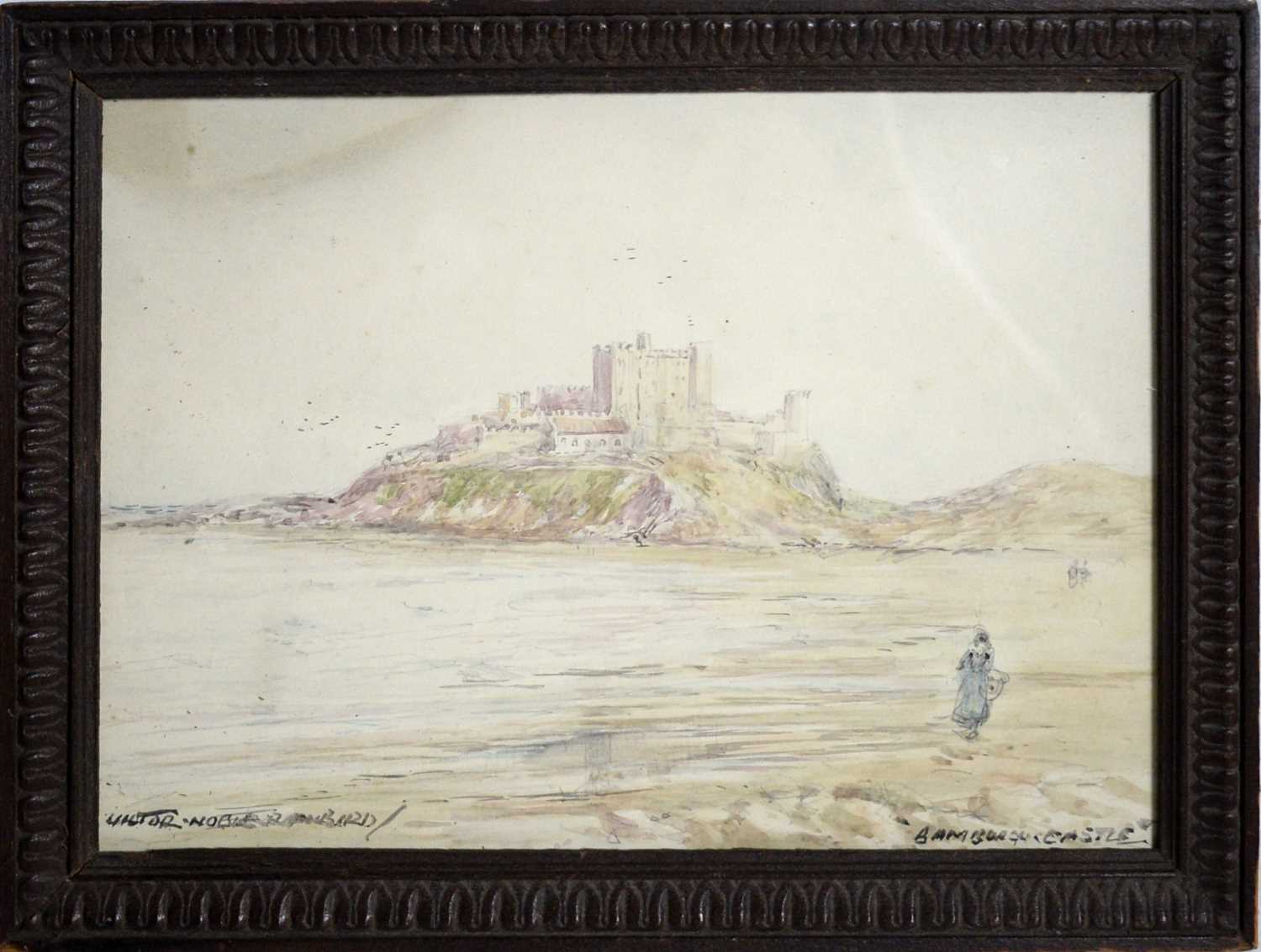 Victor Noble Rainbird - Bamburgh Castle | watercolour - Image 2 of 5