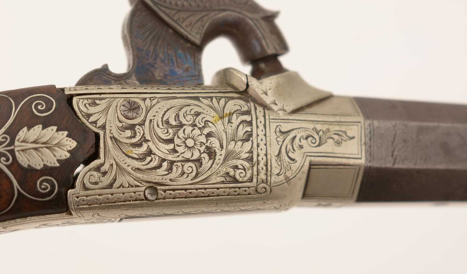 A cased pair of 19th Century percussion pistols, by Smith, - Image 6 of 51