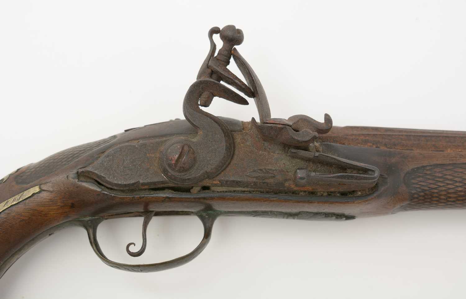 A late 18th Century flintlock pistol, - Image 4 of 13