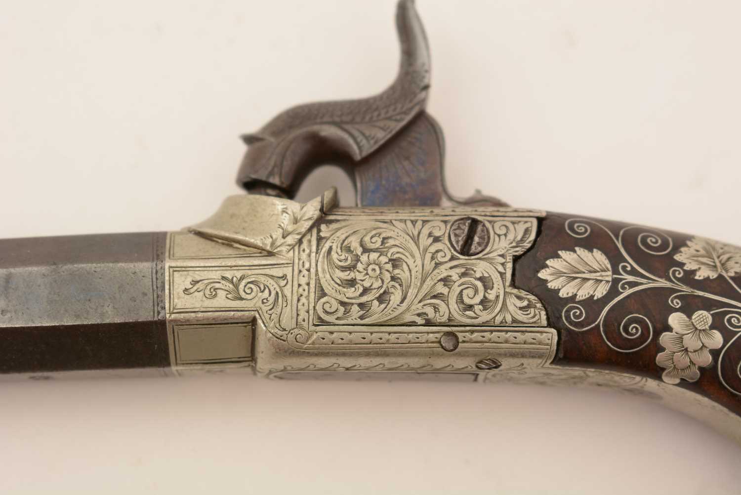 A cased pair of 19th Century percussion pistols, by Smith, - Image 40 of 51