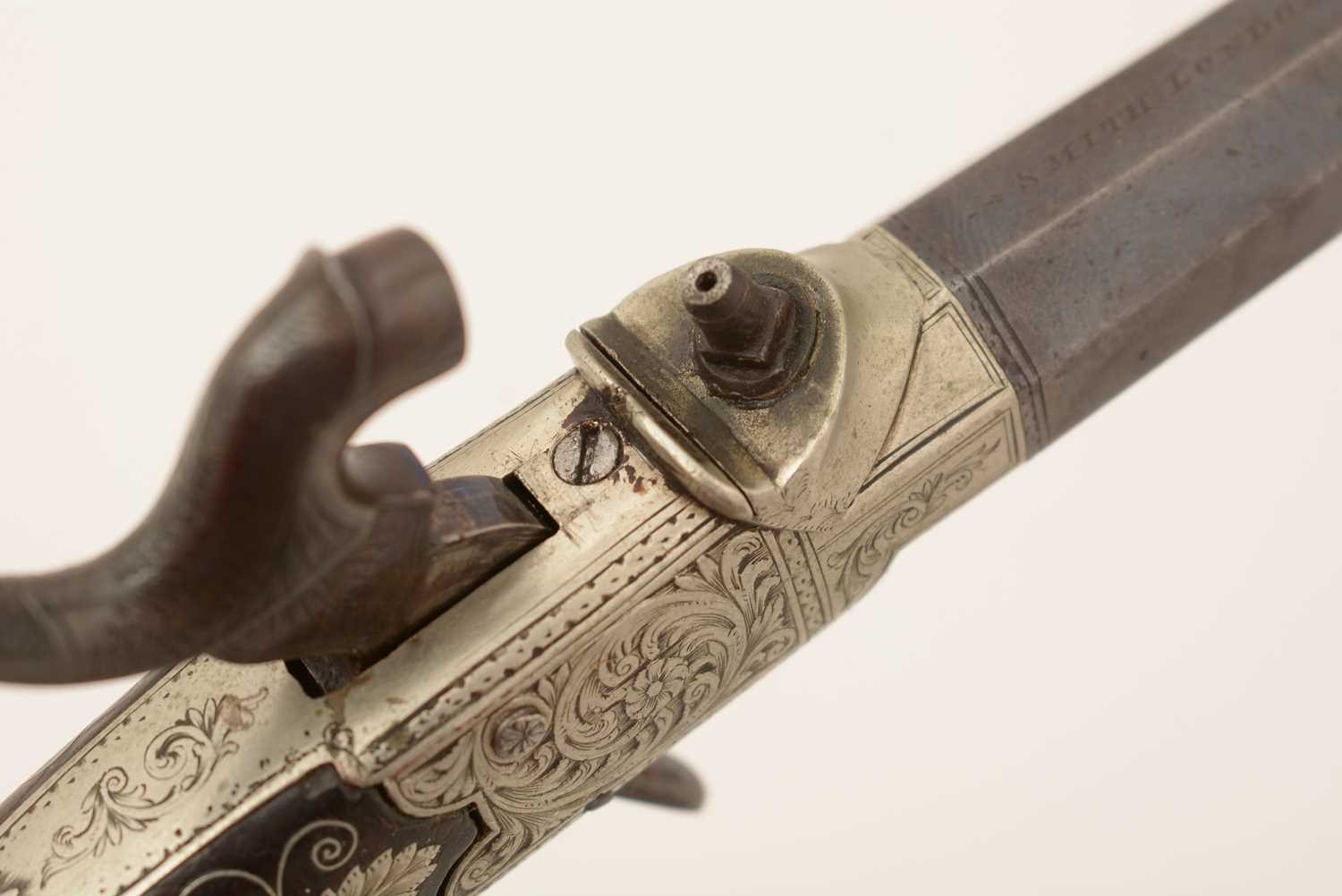 A cased pair of 19th Century percussion pistols, by Smith, - Image 32 of 51