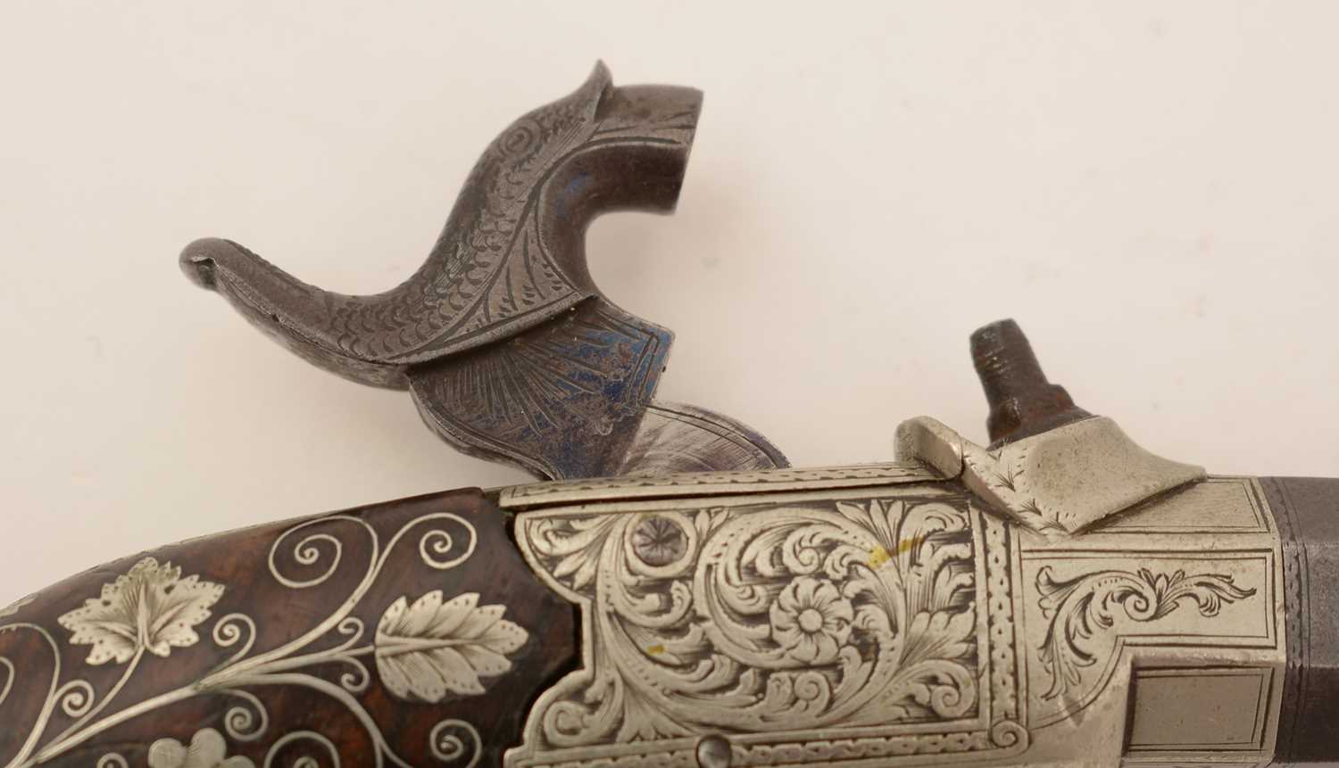 A cased pair of 19th Century percussion pistols, by Smith, - Image 19 of 51