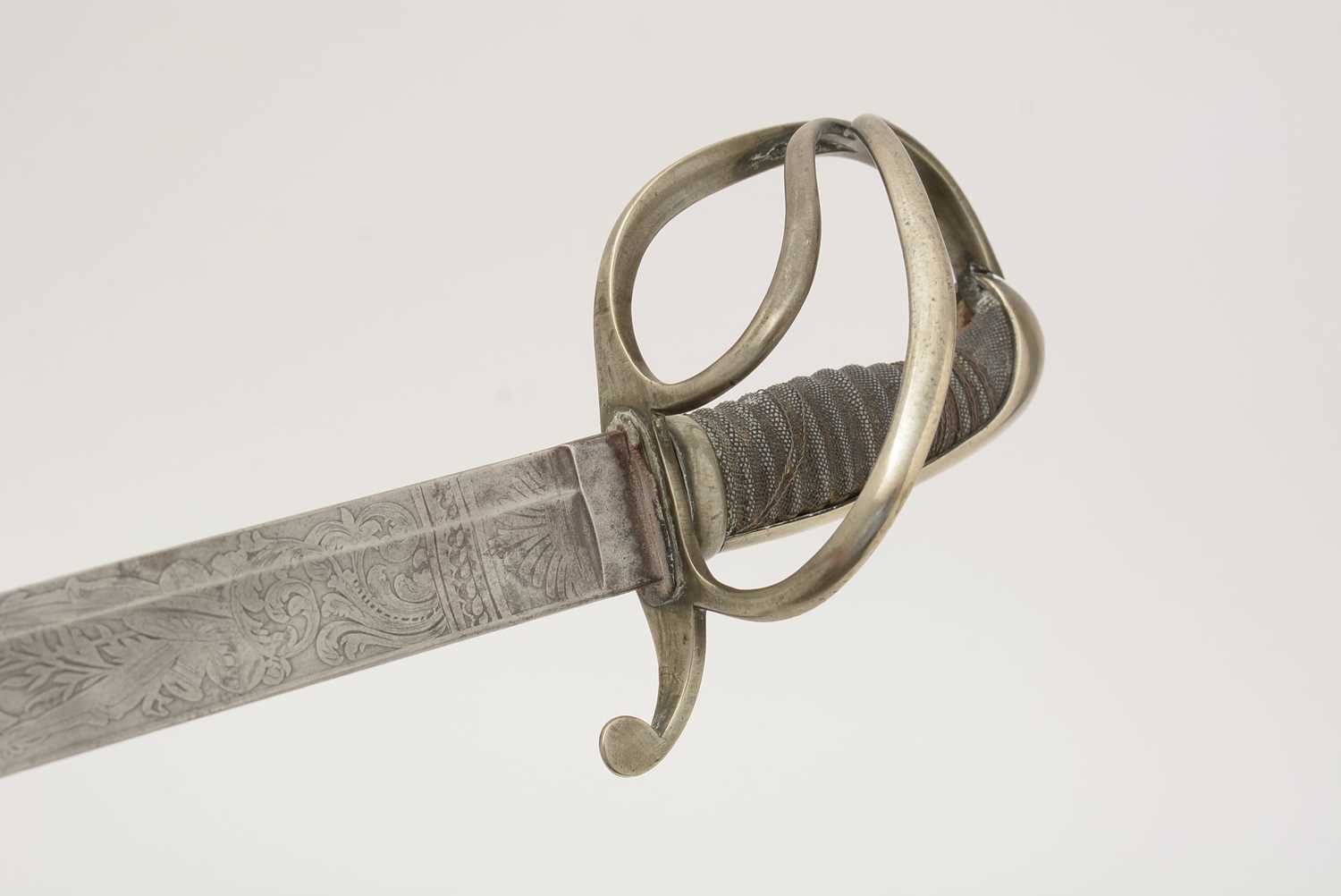 A first half 19th Century British Cavalry Officer's sword, - Image 13 of 14