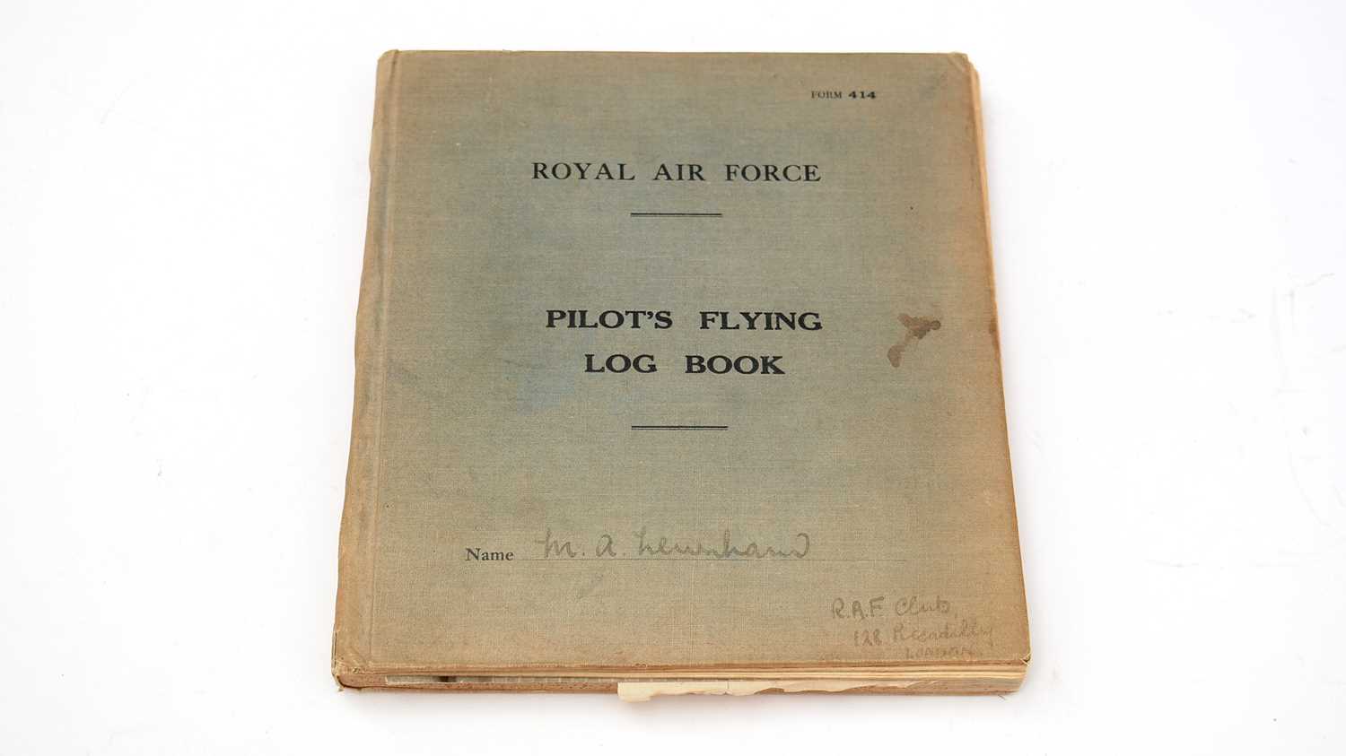 The Second World War Royal Air Force Pilot's Flying Log Book of Group Captain Maurice Ashdown