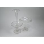 A Victorian glass epergne