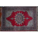 A contemporary Persian Kashan rug, 175 cm x 124 cm