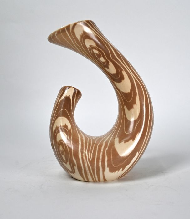 A Beswick pottery 'Wood grain' vase - Image 9 of 10