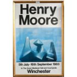 Henry Moore (signature): Exhibition poster