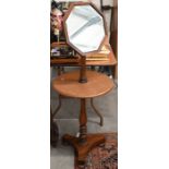 A 19th century mahogany shaving stand