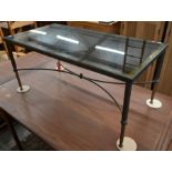 A mid-century rectangular coffee table