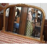 A Victorian style gilt framed mirror