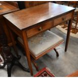 A 19th century mahogany hall table