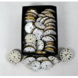 A selection of over thirty 19th century keywind pocket-watch movements