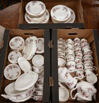 An extensive Royal Albert Lavender Rose tea/coffee/dinner service