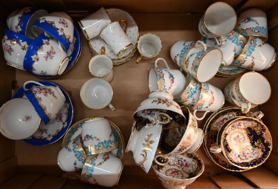 An early Victorian Staffordshire china set etc