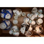 An early Victorian Staffordshire china set etc