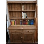 A provincial antique pine dresser