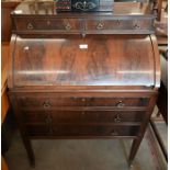 Edwardian mahogany bureau