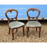 Eight Victorian style dining chairs