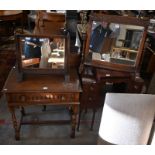 An Old Charm style carved oak hall table