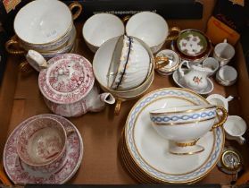 Mixed china including Royal Worcester miniatures