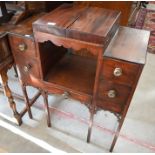 A George III mahogany wash stand