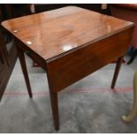 A 19th century mahogany Pembroke table