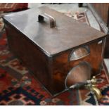 A Victorian copper cistern with brass tap