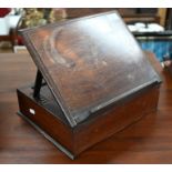 An early 19th century rosewood reading stand