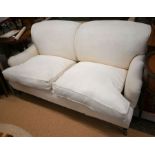 A Howard style two seater sofa