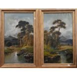 Three oil on canvas landscapes