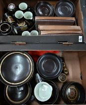 A Denby Arabesque eight piece coffee service and dinner service
