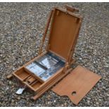 A portable artist's easel set