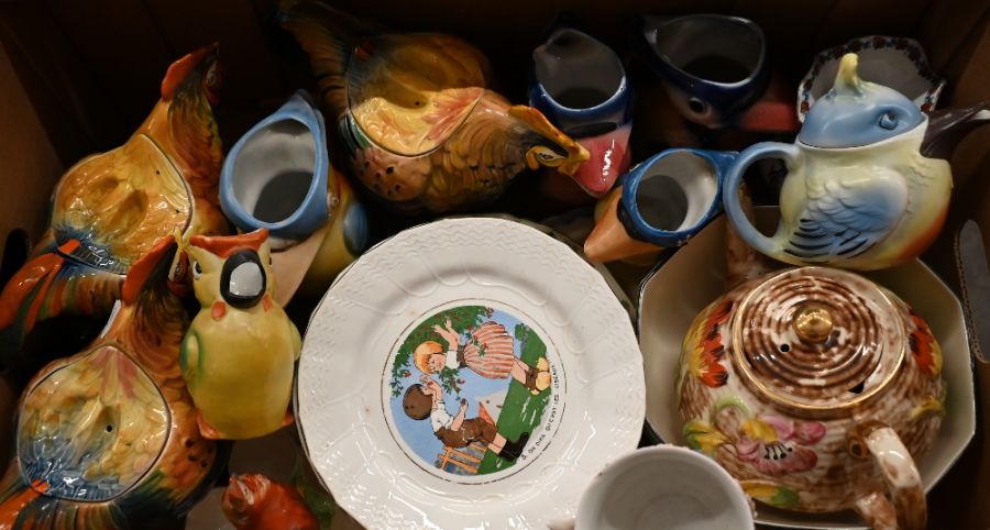 Collection of chicken related ceramics