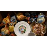 Collection of chicken related ceramics