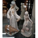Two Lladro and Nao figures
